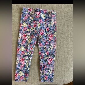 Janie and Jack Floral toddler leggings 2T